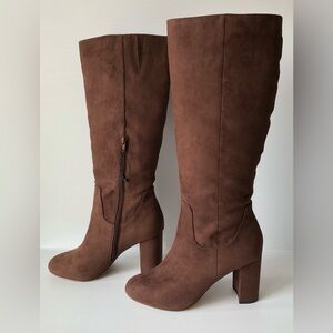 Bayonne Women's Tall High Heel Boots Coffee Bean Brown Size 9 New with Tags
